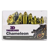 3D Treasures 3D-Printed Articulated Chameleon Fidget Toy (Multiple Colors) Simple Exclusive Green